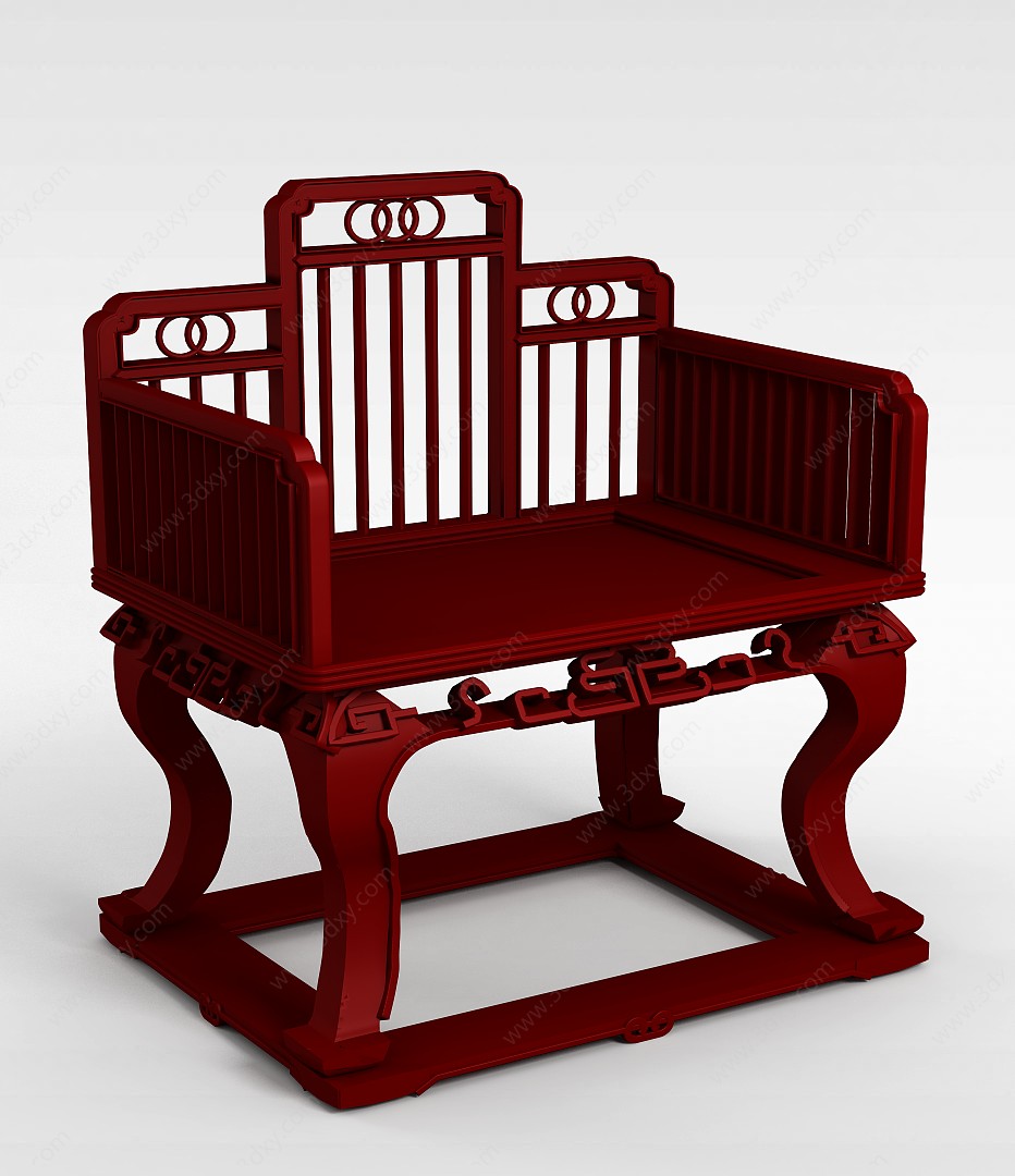 红木桌椅3D模型