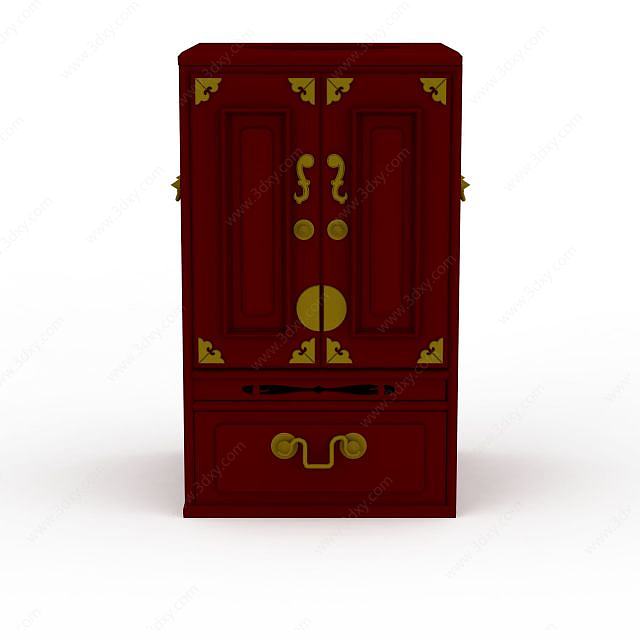 红木柜子3D模型