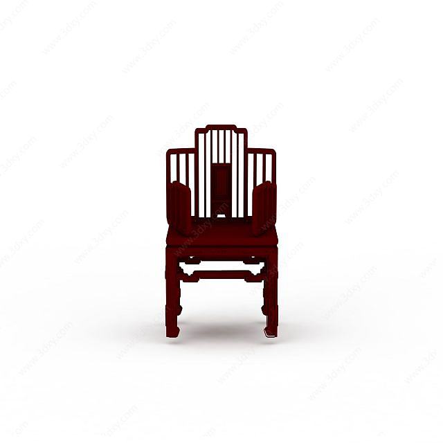 红木椅子3D模型