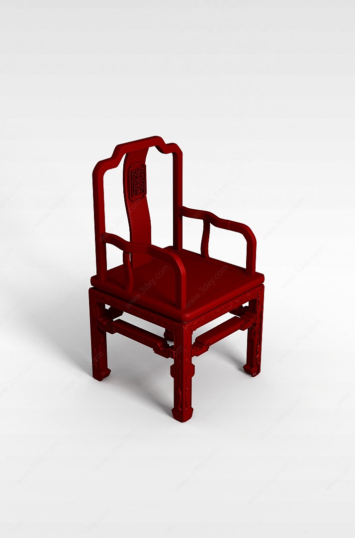 红木椅子3D模型