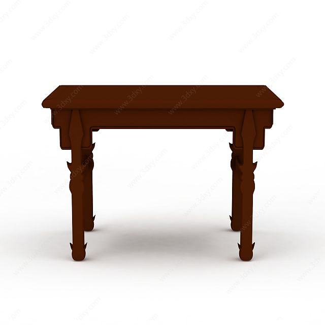 红木桌几3D模型