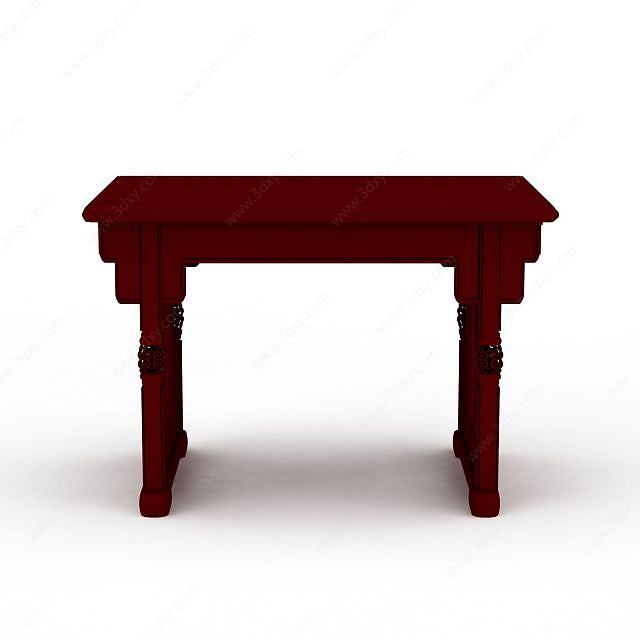 红木桌子3D模型