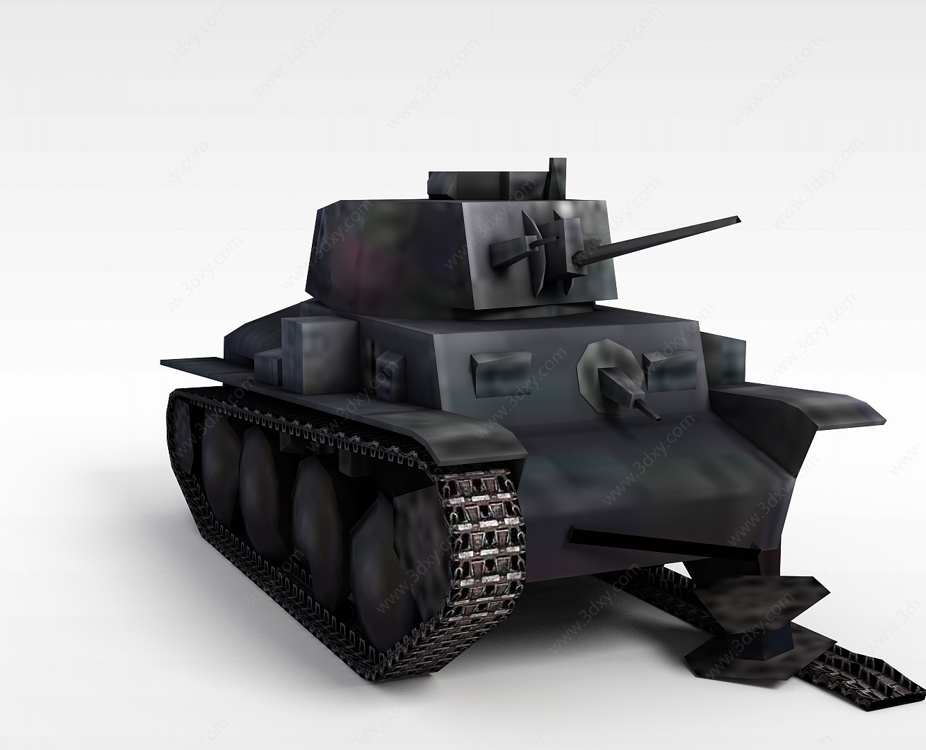 游戏素材坦克3D模型