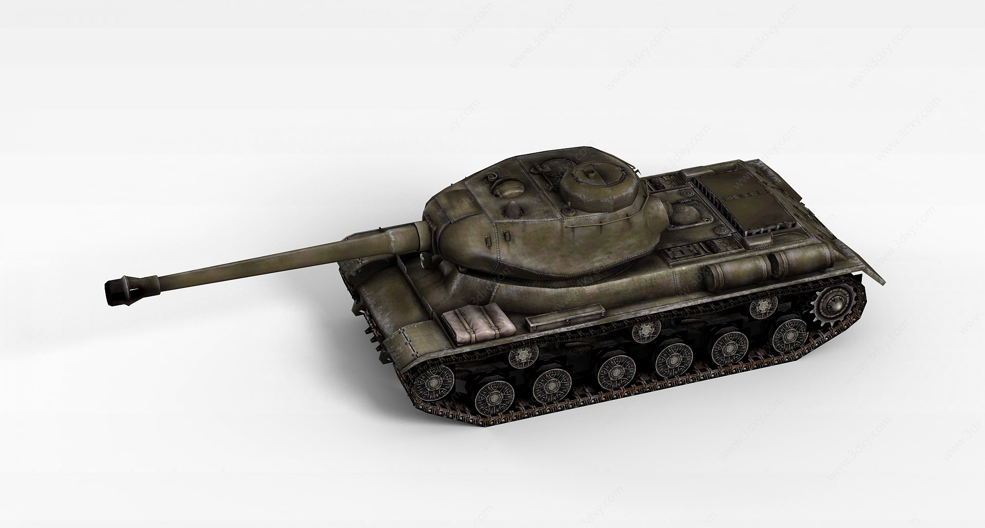复古坦克3D模型