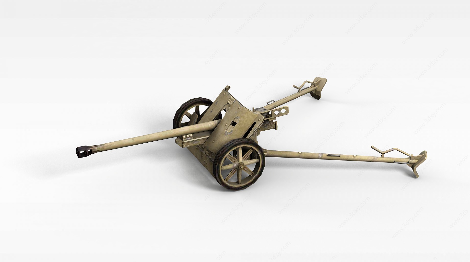 步兵炮3D模型