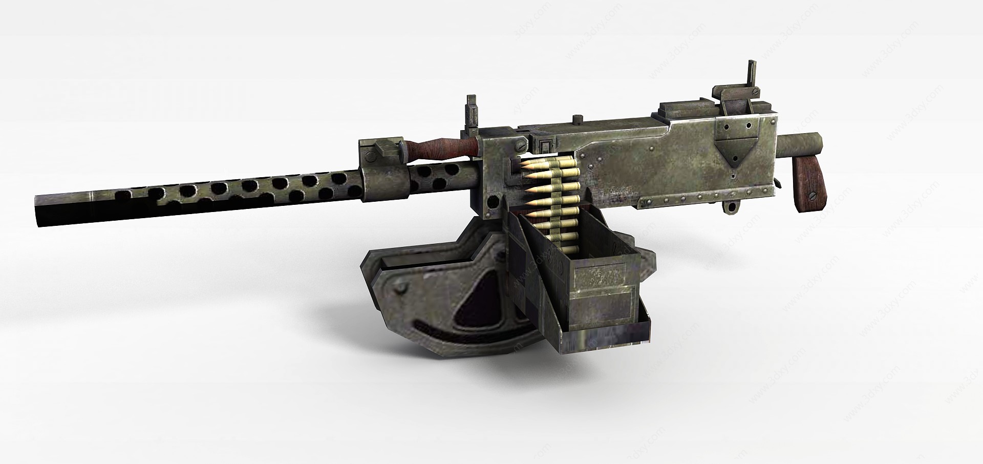 老式军用枪3D模型