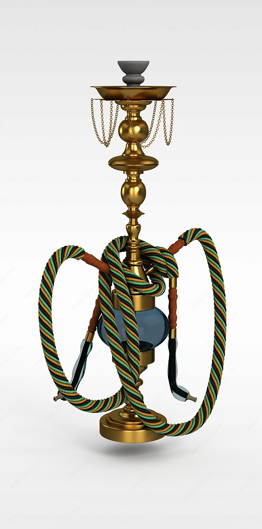 阿拉伯水烟瓶3D模型