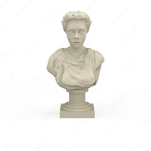 女性雕塑3D模型