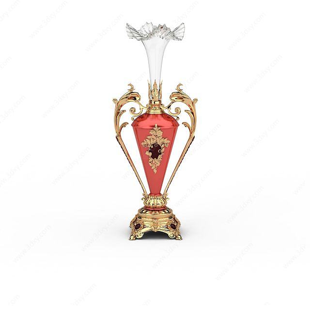 欧洲贵族花瓶3D模型