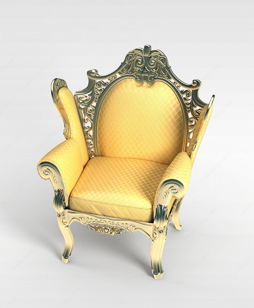 欧式豪华椅子3D模型
