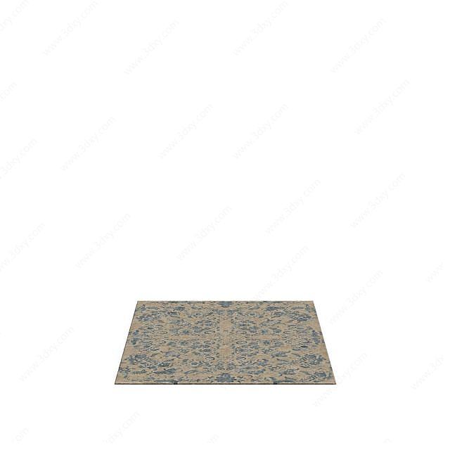 欧式花纹地毯3D模型