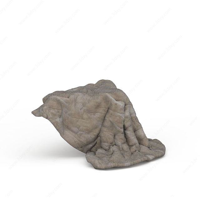 舒适毛绒手巾3D模型