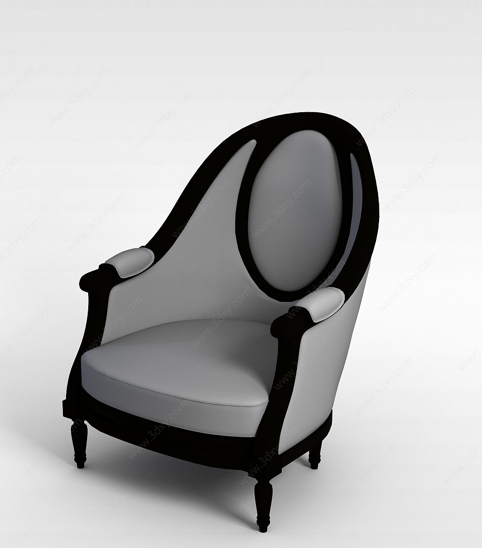 时尚单人椅子3D模型