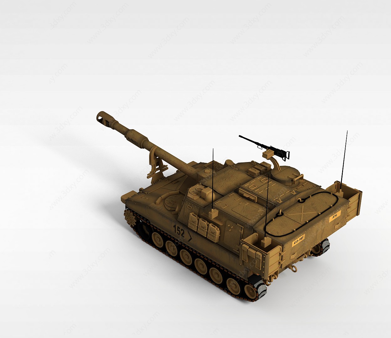 SU-152自行火炮3D模型