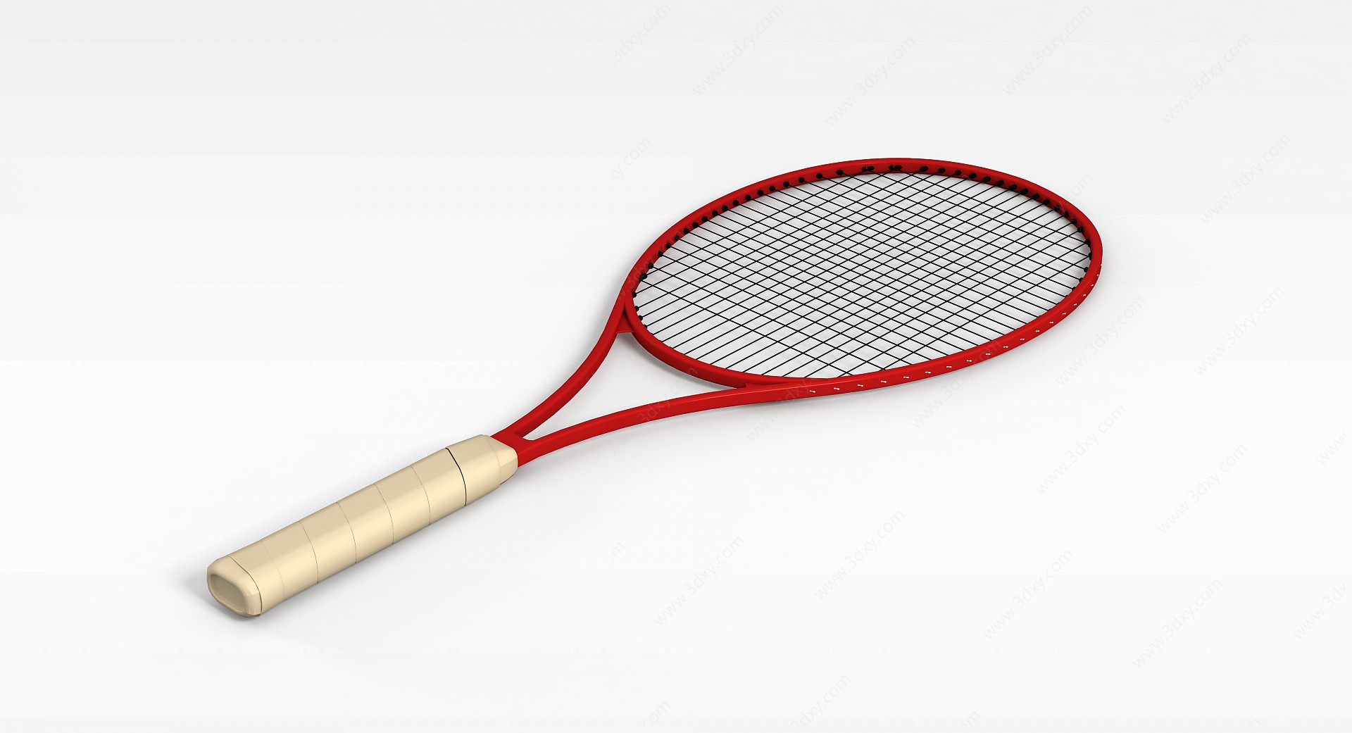 碳素网球拍3D模型