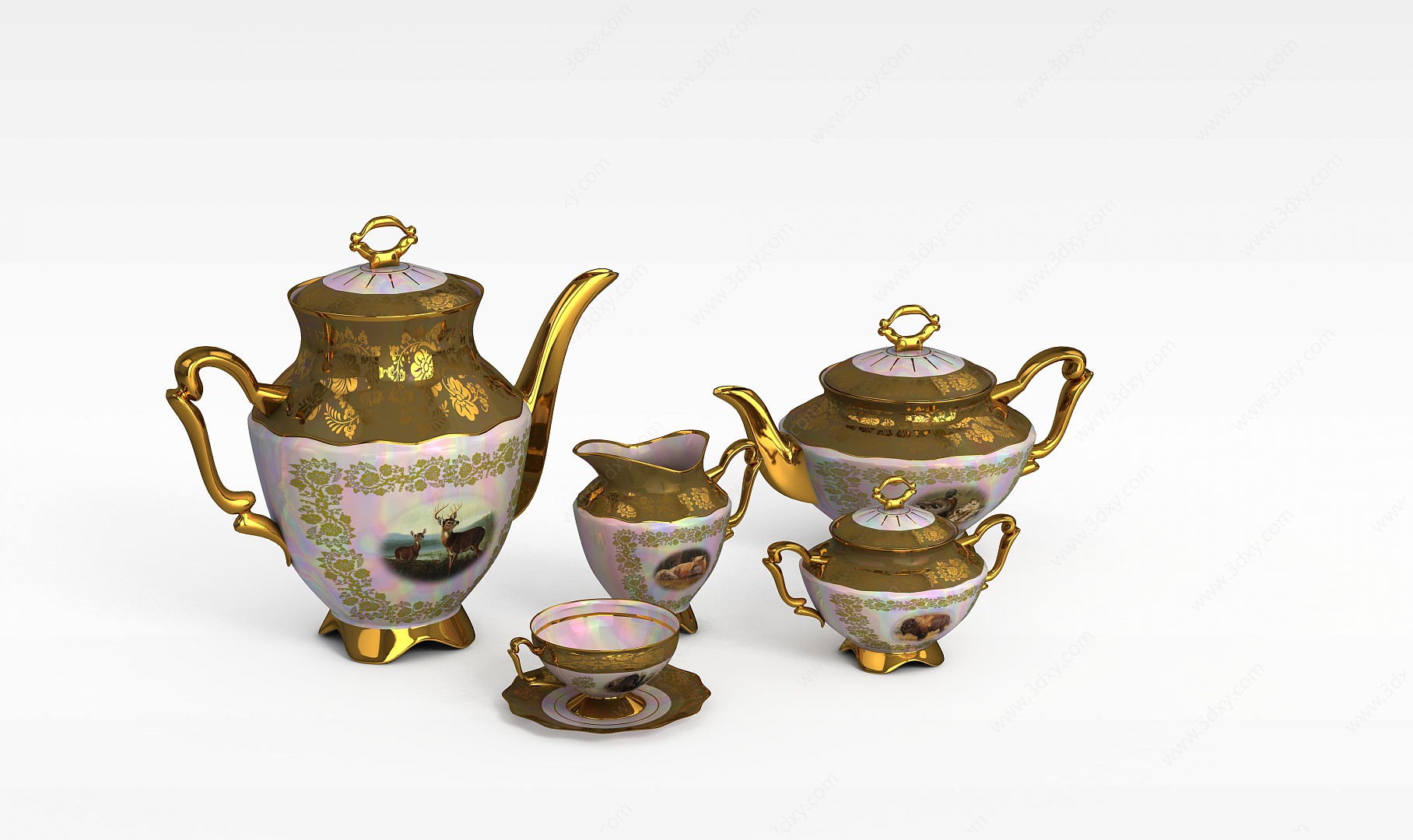 阿拉伯茶具3D模型