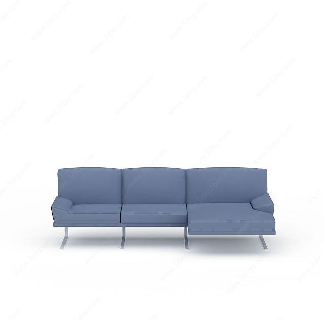 现代风格布艺沙发椅组合3D模型