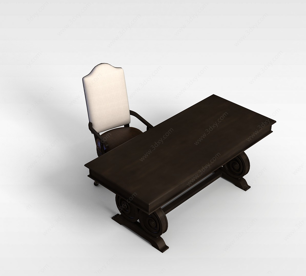 办公桌椅3D模型
