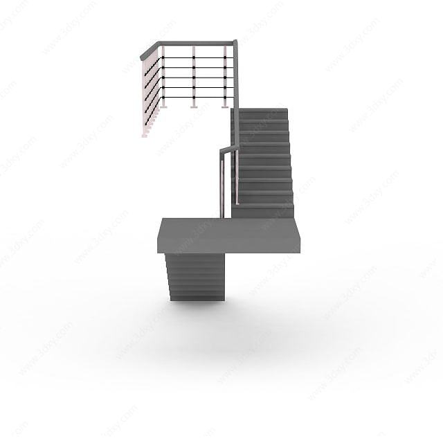 小区楼梯3D模型