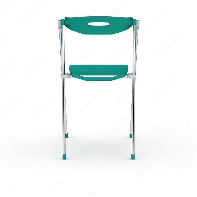 绿色简易折叠椅3D模型