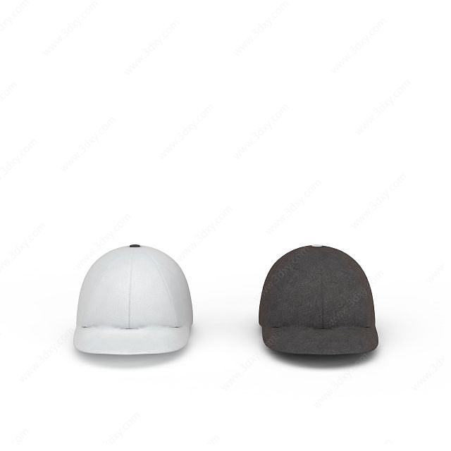 白色帽子3D模型