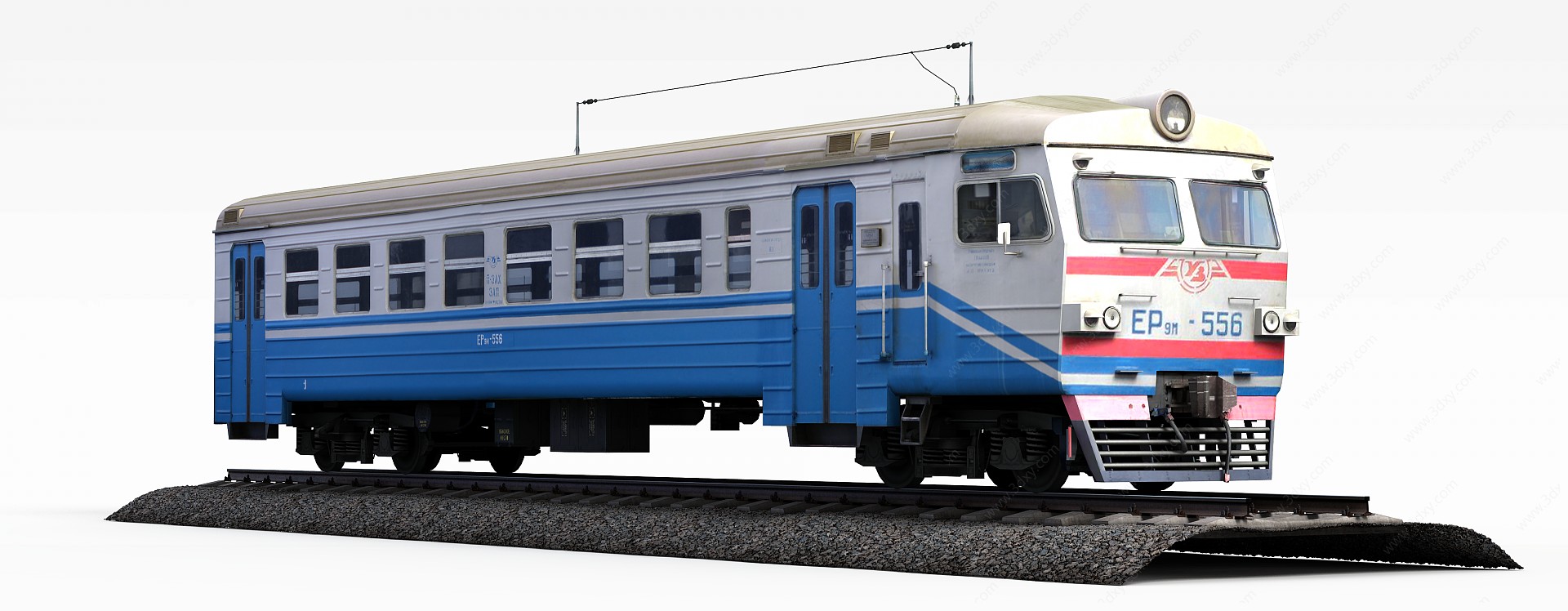 客运火车3D模型