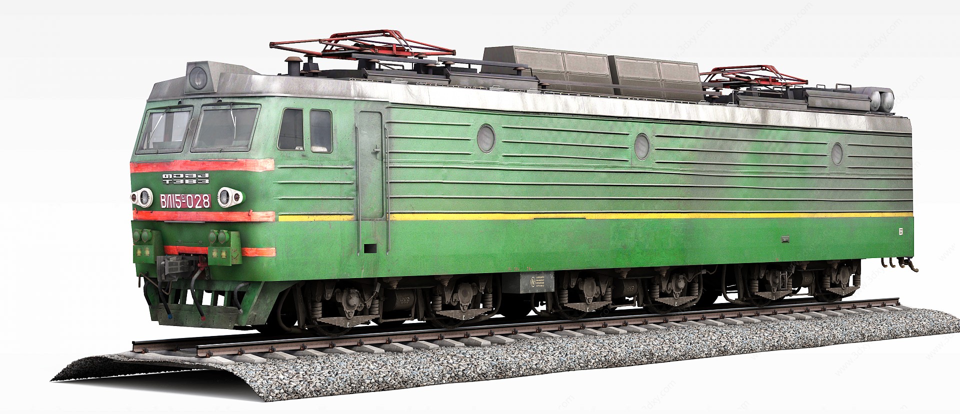 载货火车3D模型