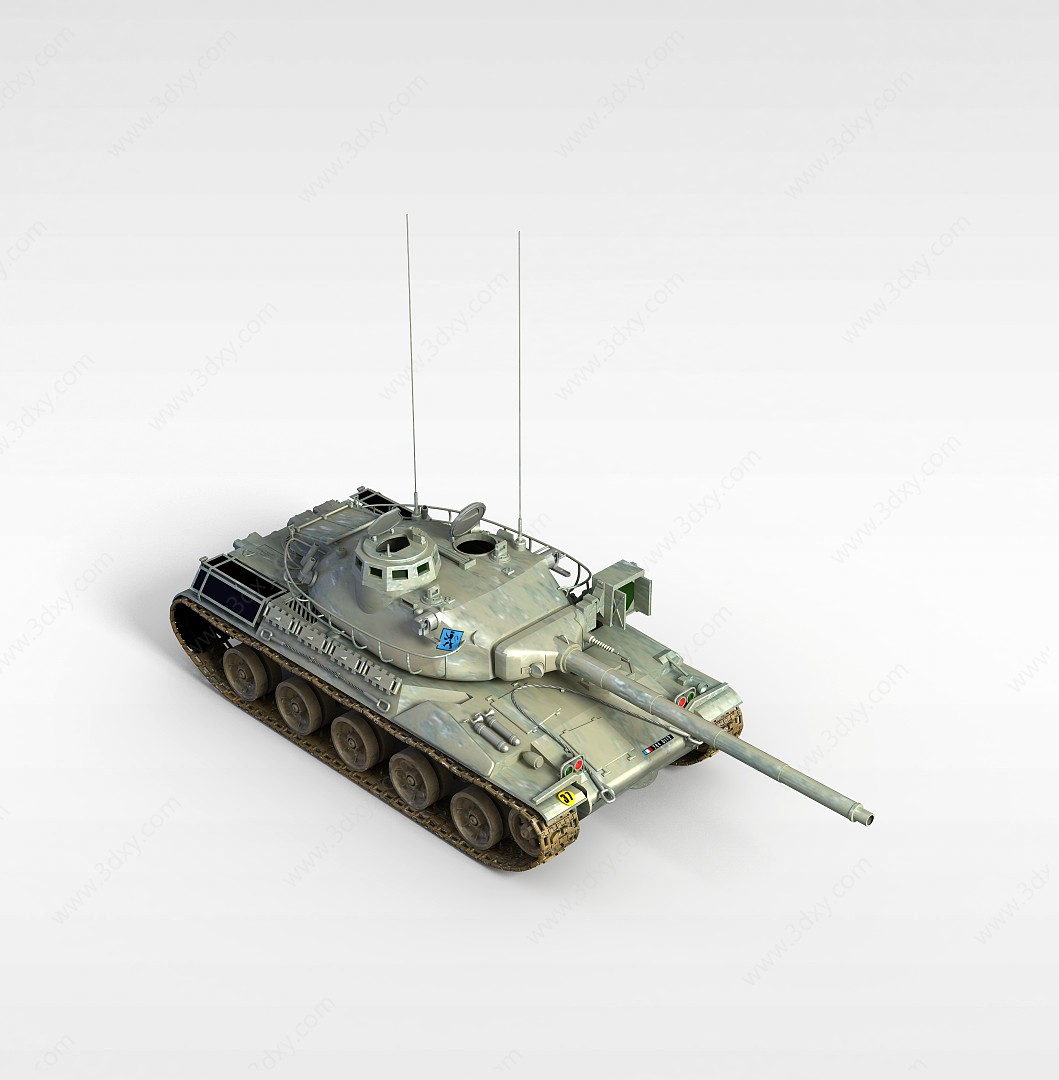 虎式坦克3D模型