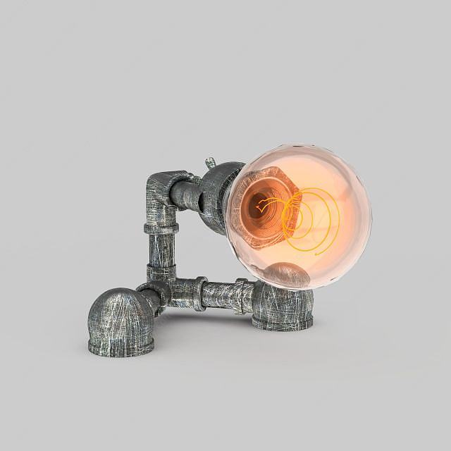 创意复古灯3D模型