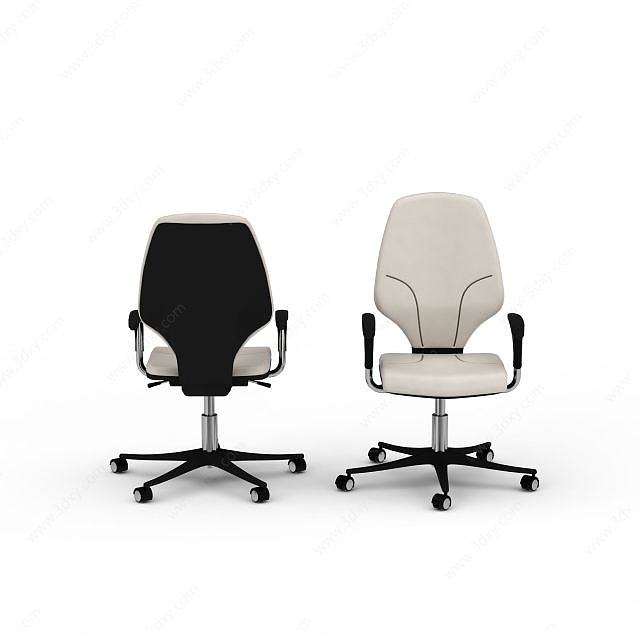 办公室椅子组合3D模型