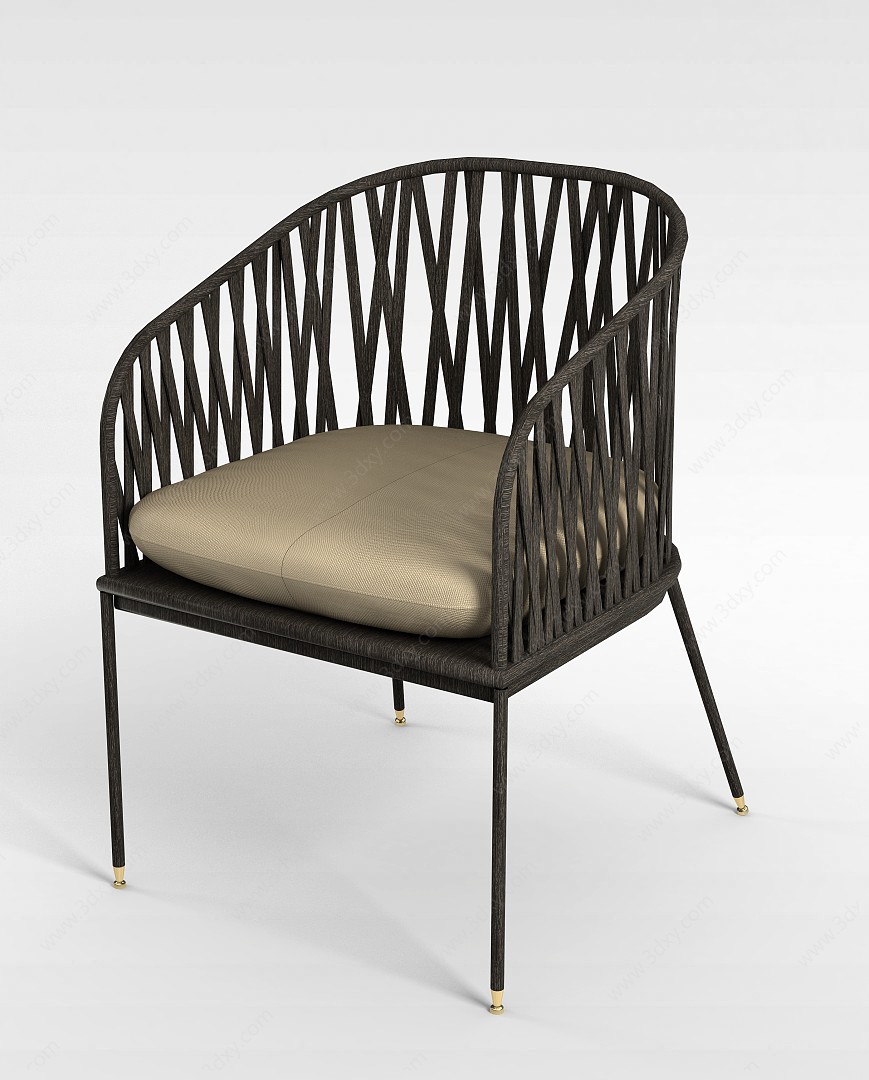 现代艺术椅子3D模型