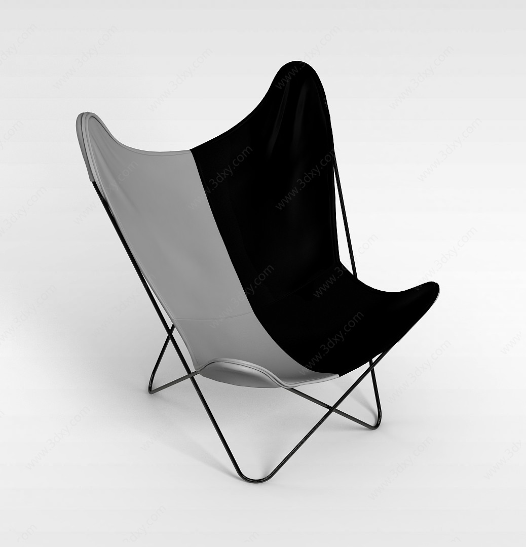 海边折叠椅子3D模型