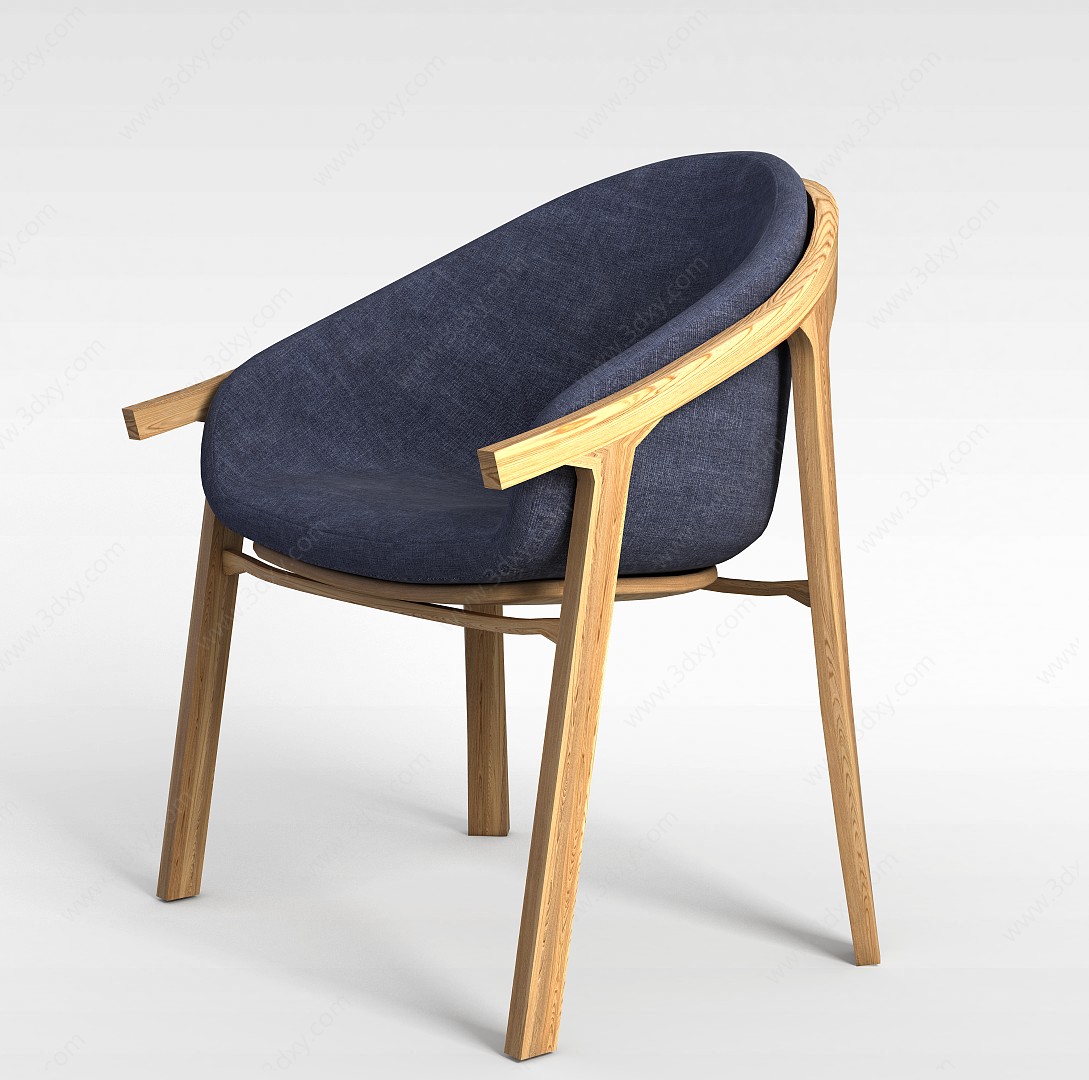 欧式舒适椅3D模型