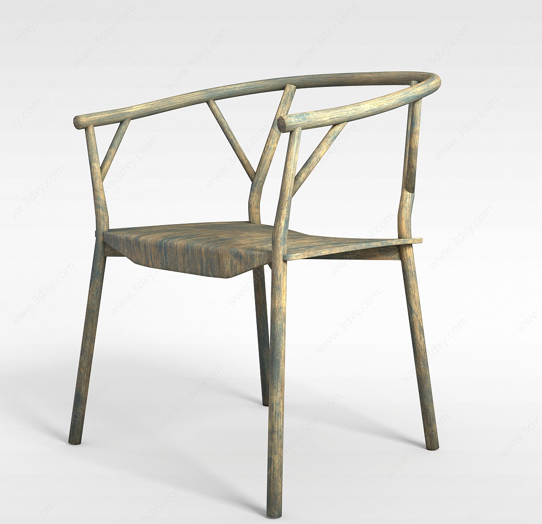 外国简约椅子3D模型