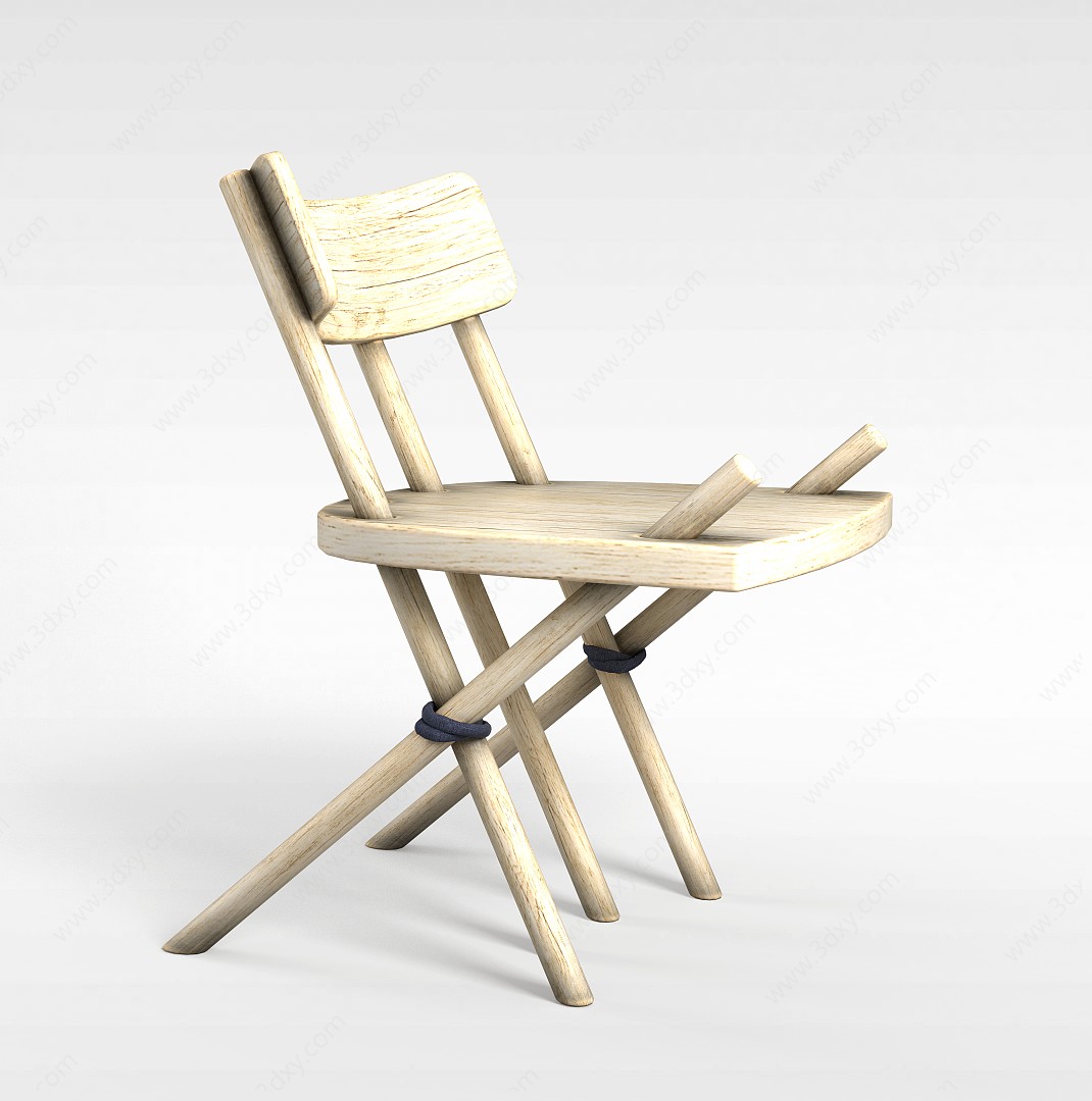 进口折叠椅子3D模型