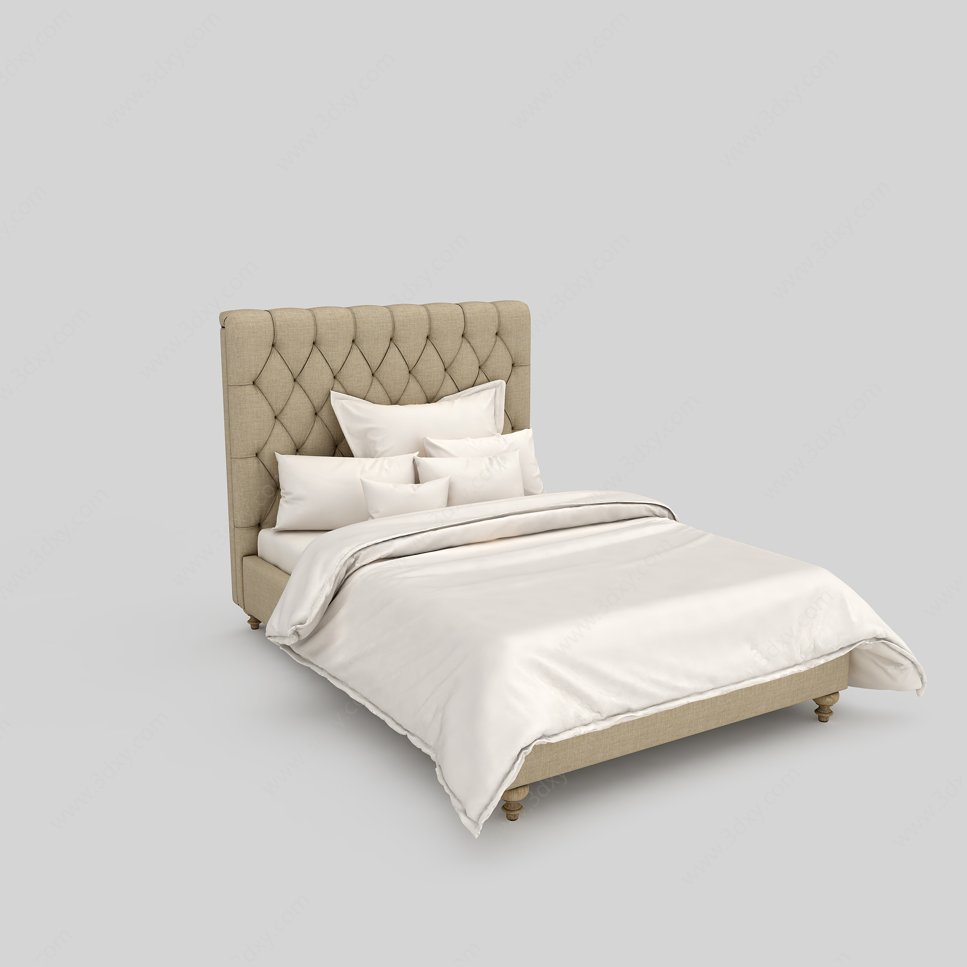 欧式床新款3D模型