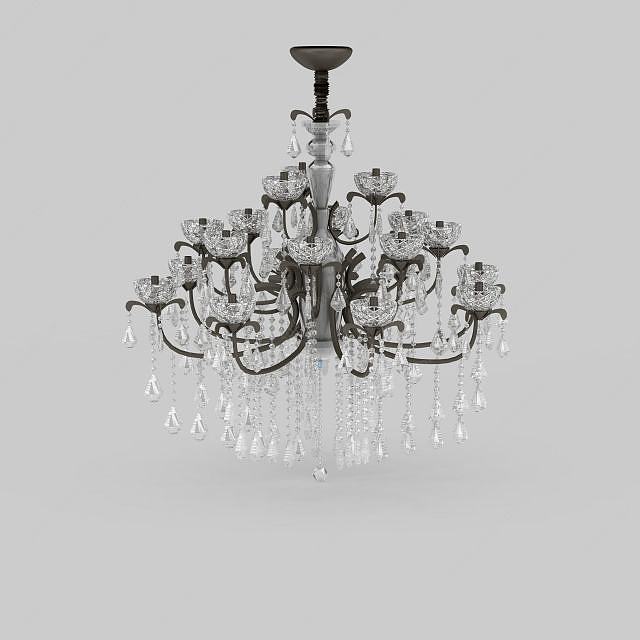 水晶吊灯3D模型
