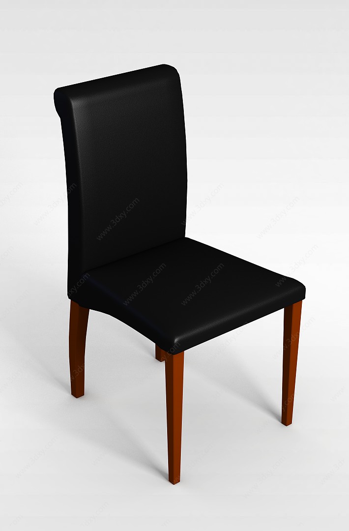 进口木质椅子3D模型