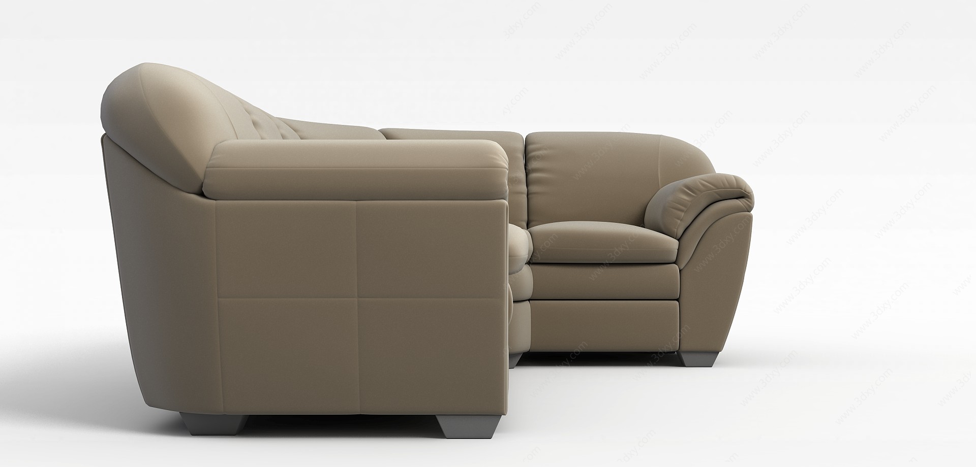 客厅u型沙发3D模型