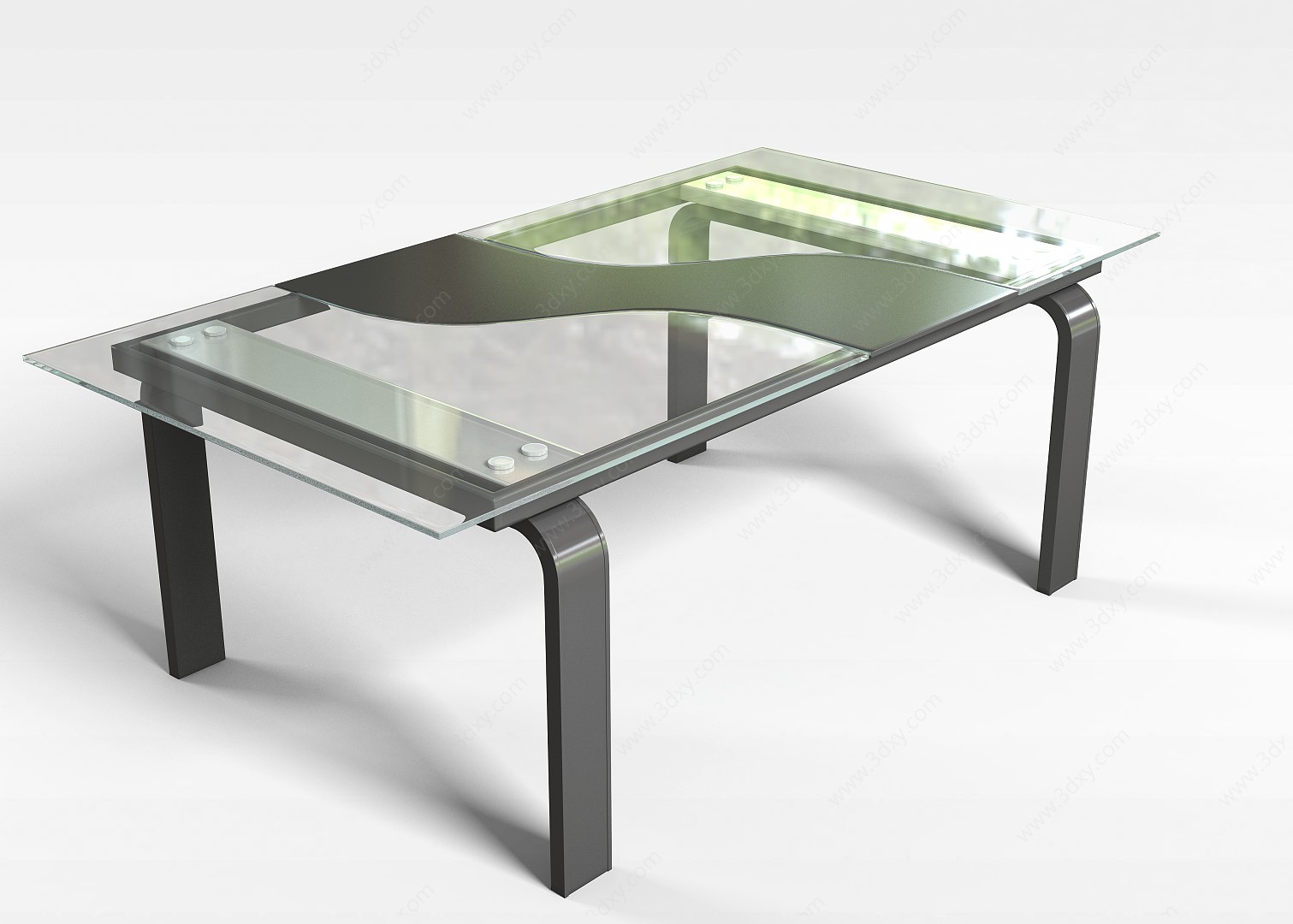 客厅玻璃桌3D模型
