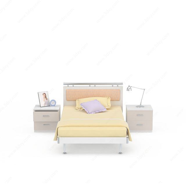 卧室儿童床3D模型