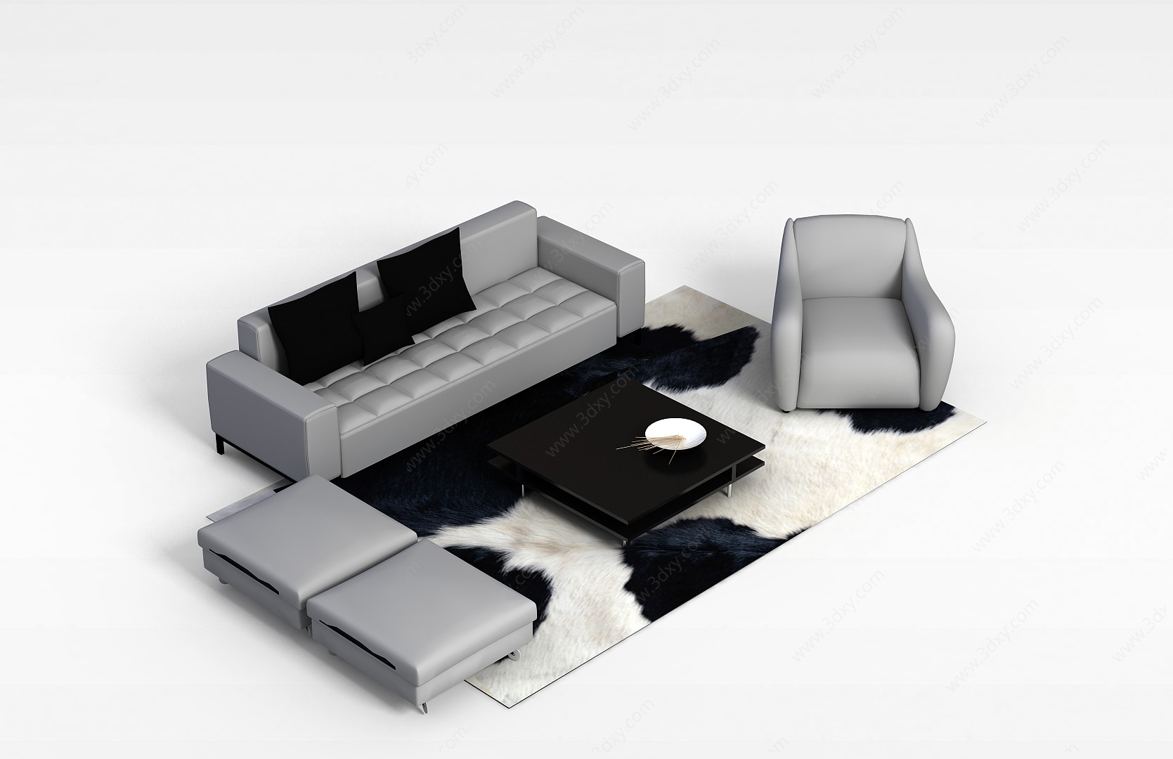 创意沙发组合3D模型