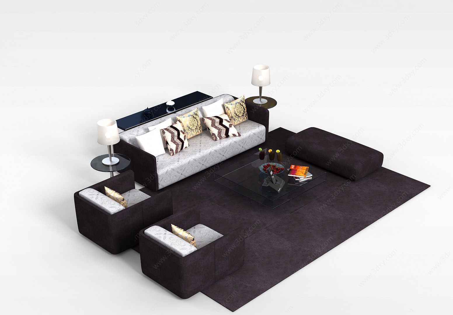 室内沙发组合3D模型