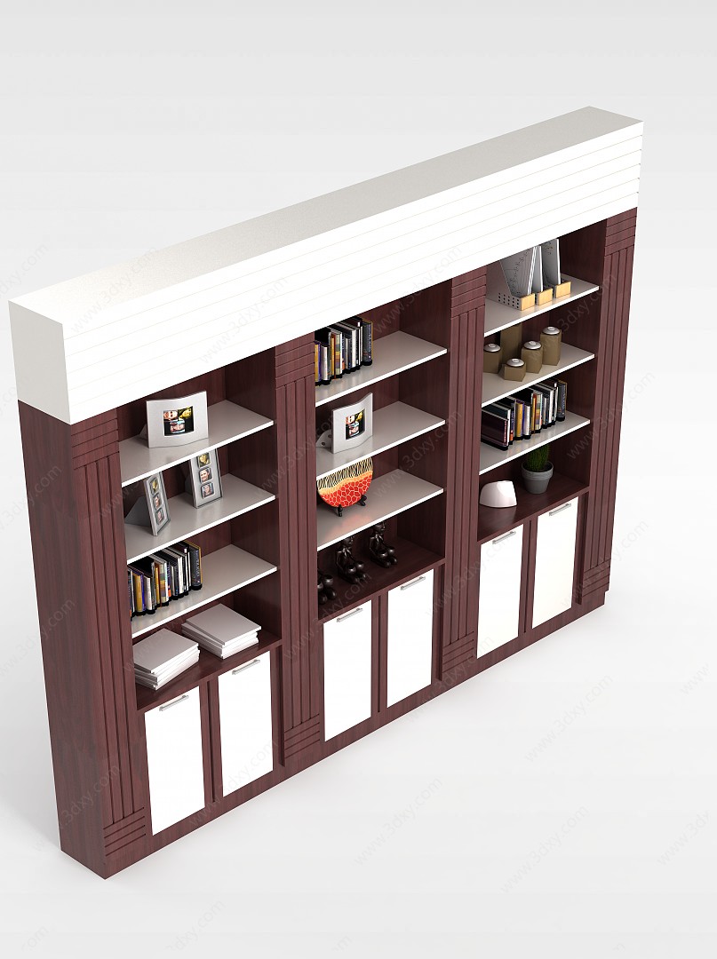 书房柜子3D模型