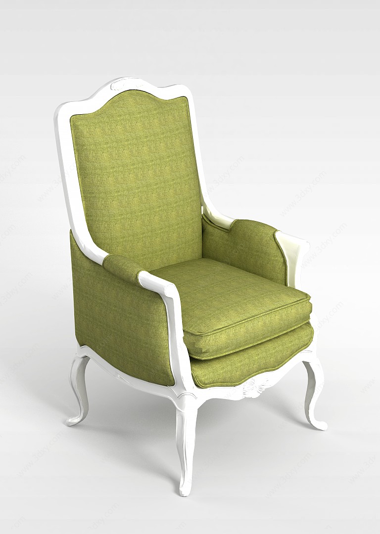 布艺贵妃椅3D模型