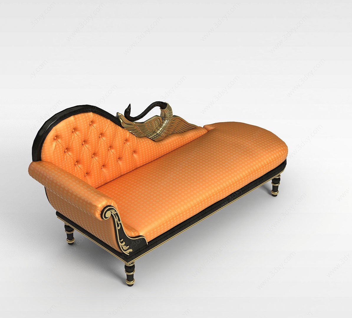 高端时尚贵妃椅3D模型