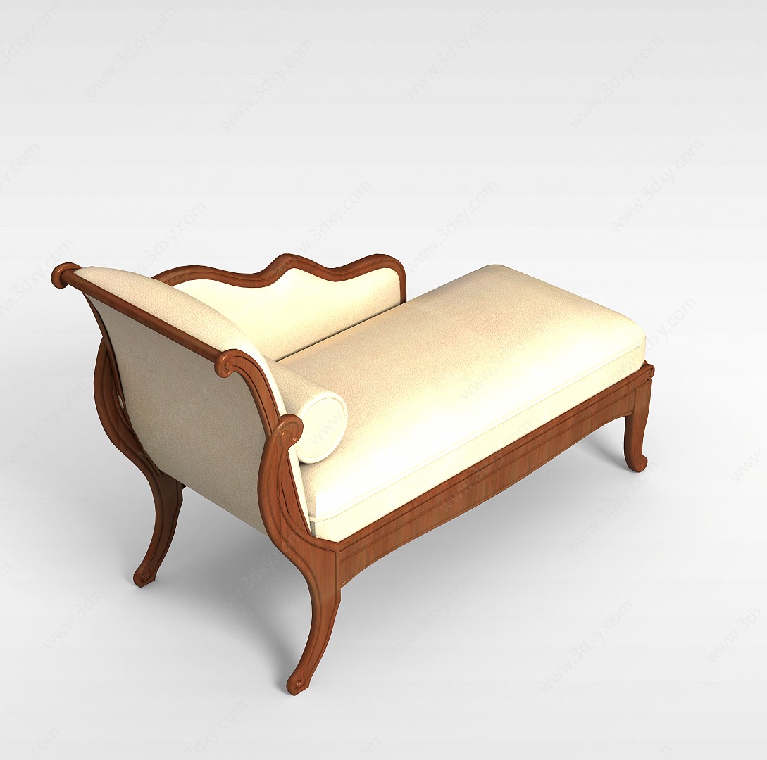 欧式贵妃椅3D模型
