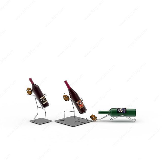 红酒支架3D模型