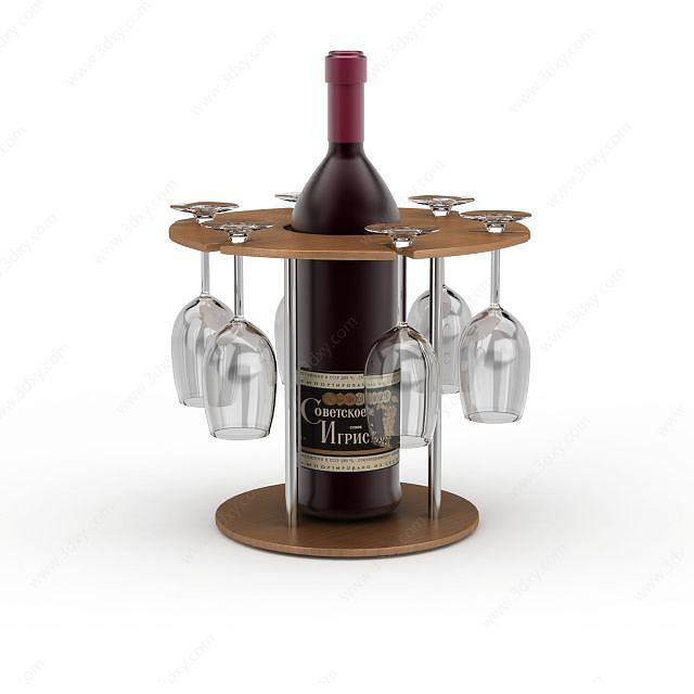 红酒支架3D模型