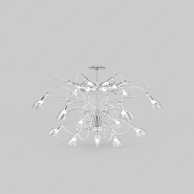 室内水晶灯3D模型